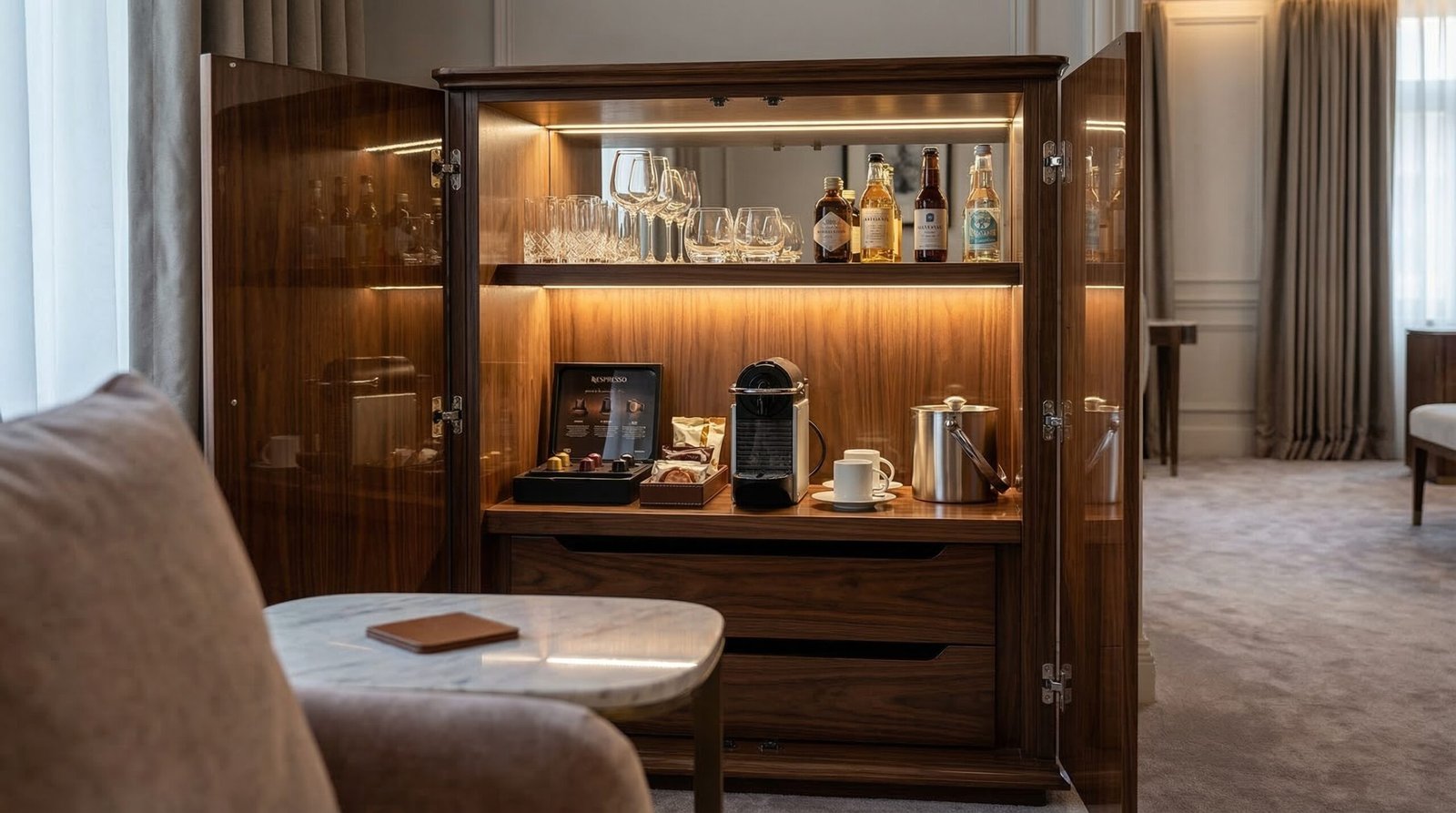 Boutique room millwork